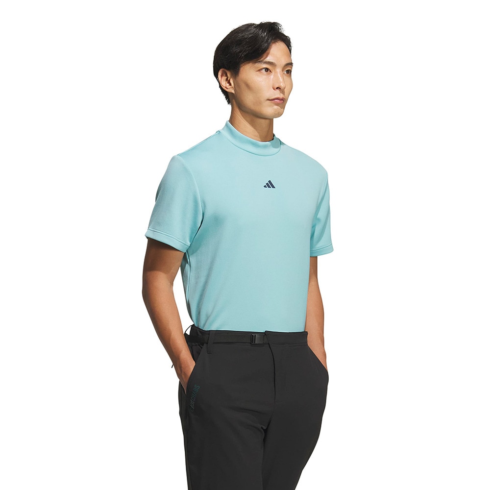 アディダス（adidas）（メンズ）ゴルフ 半袖 コードカオス モックネック 半袖シャツ LOI49-KF8984MGRN