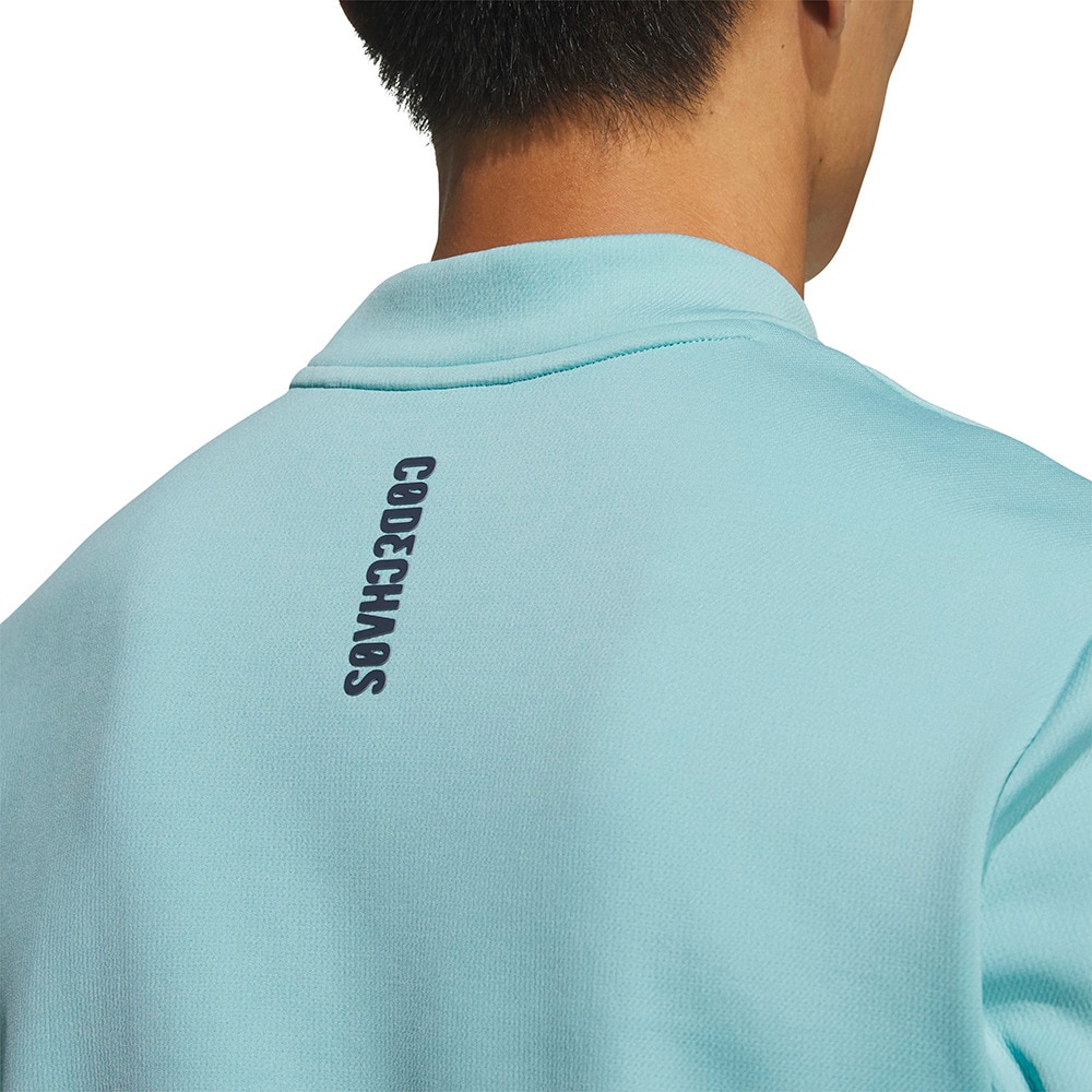 アディダス（adidas）（メンズ）ゴルフ 半袖 コードカオス モックネック 半袖シャツ LOI49-KF8984MGRN