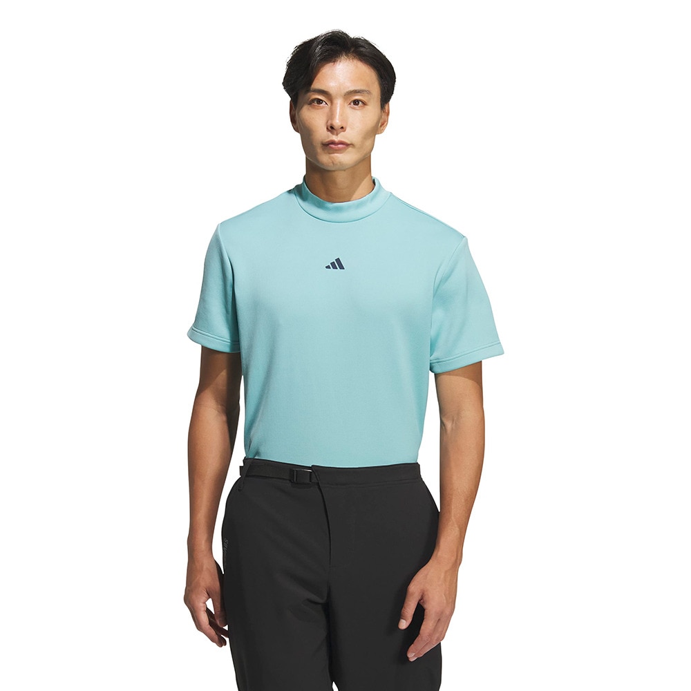 アディダス（adidas）（メンズ）ゴルフ 半袖 コードカオス モックネック 半袖シャツ LOI49-KF8984MGRN