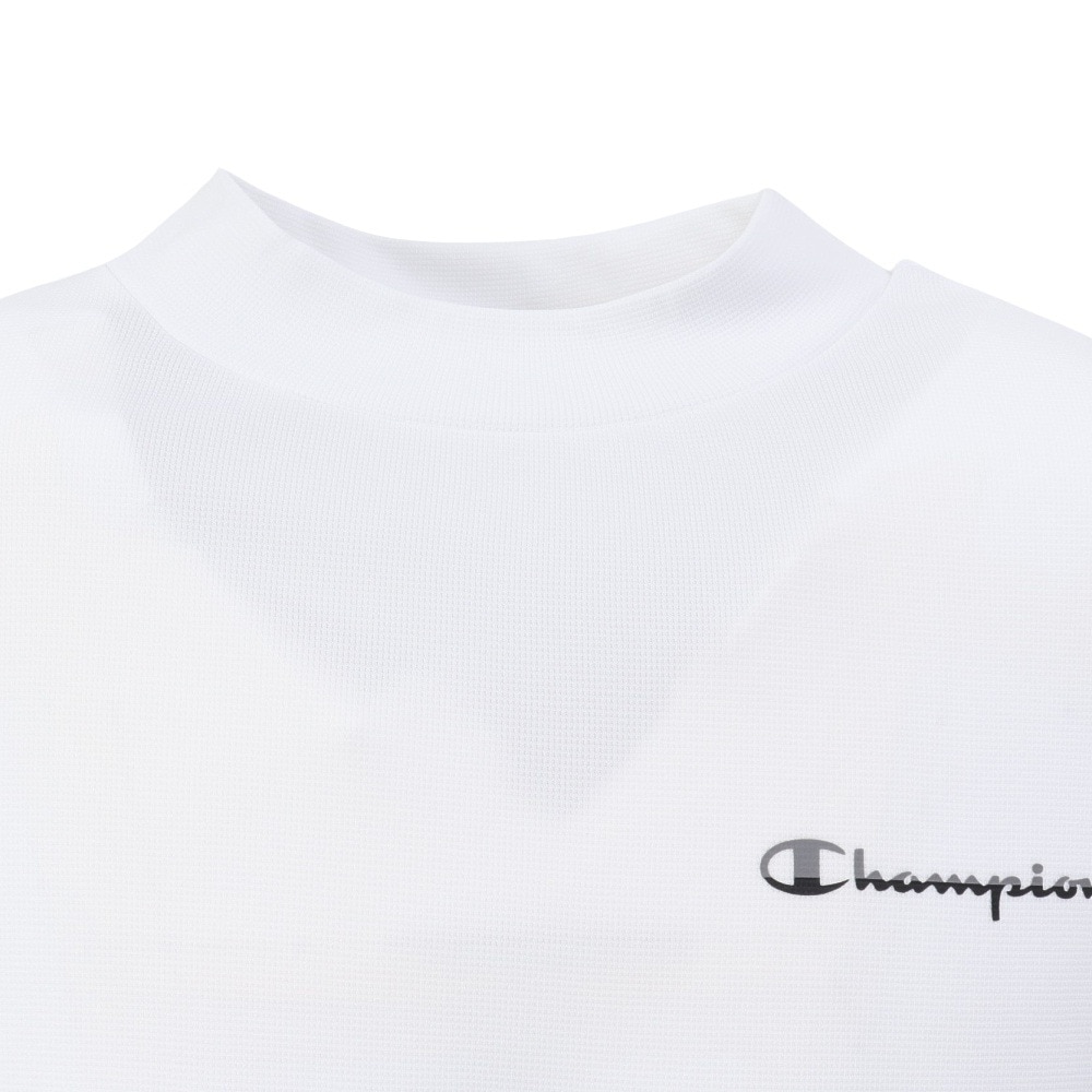 チャンピオン（CHAMPION）（メンズ）ゴルフウェア 吸汗速乾 半袖 モックネックシャツ C3-CG302 010