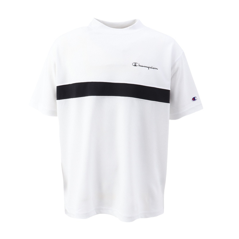 チャンピオン（CHAMPION）（メンズ）ゴルフウェア 吸汗速乾 半袖 モックネックシャツ C3-CG302 010