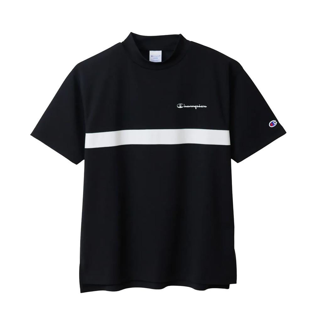 チャンピオン（CHAMPION）（メンズ）ゴルフウェア 吸汗速乾 モックネック 半袖 C3-CG302 090