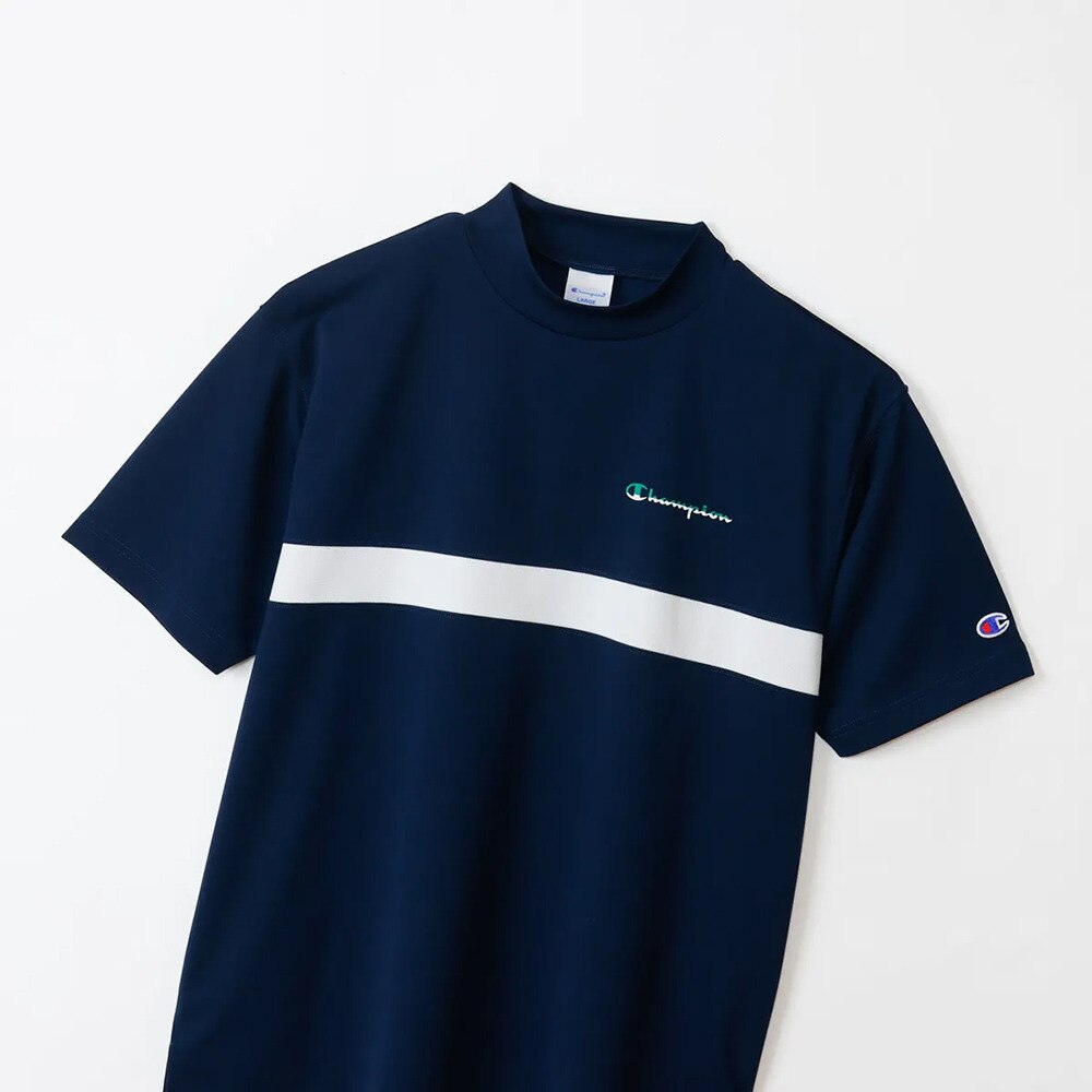 チャンピオン（CHAMPION）（メンズ）モックネック ゴルフ 半袖 C3-CG302 370