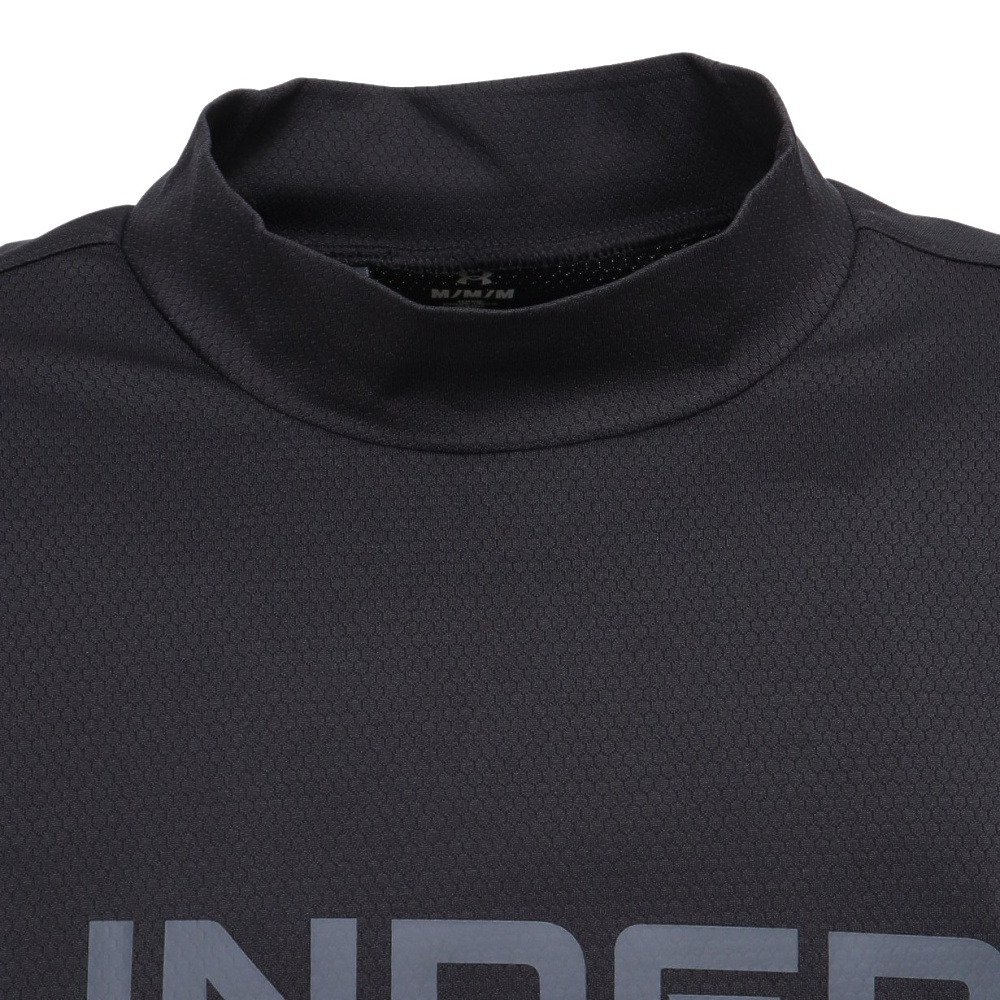 アンダーアーマー（UNDER ARMOUR）（メンズ）ゴルフウェア 接触冷感 ドライブ クール プロ モックネック 半袖シャツ 6012528 001