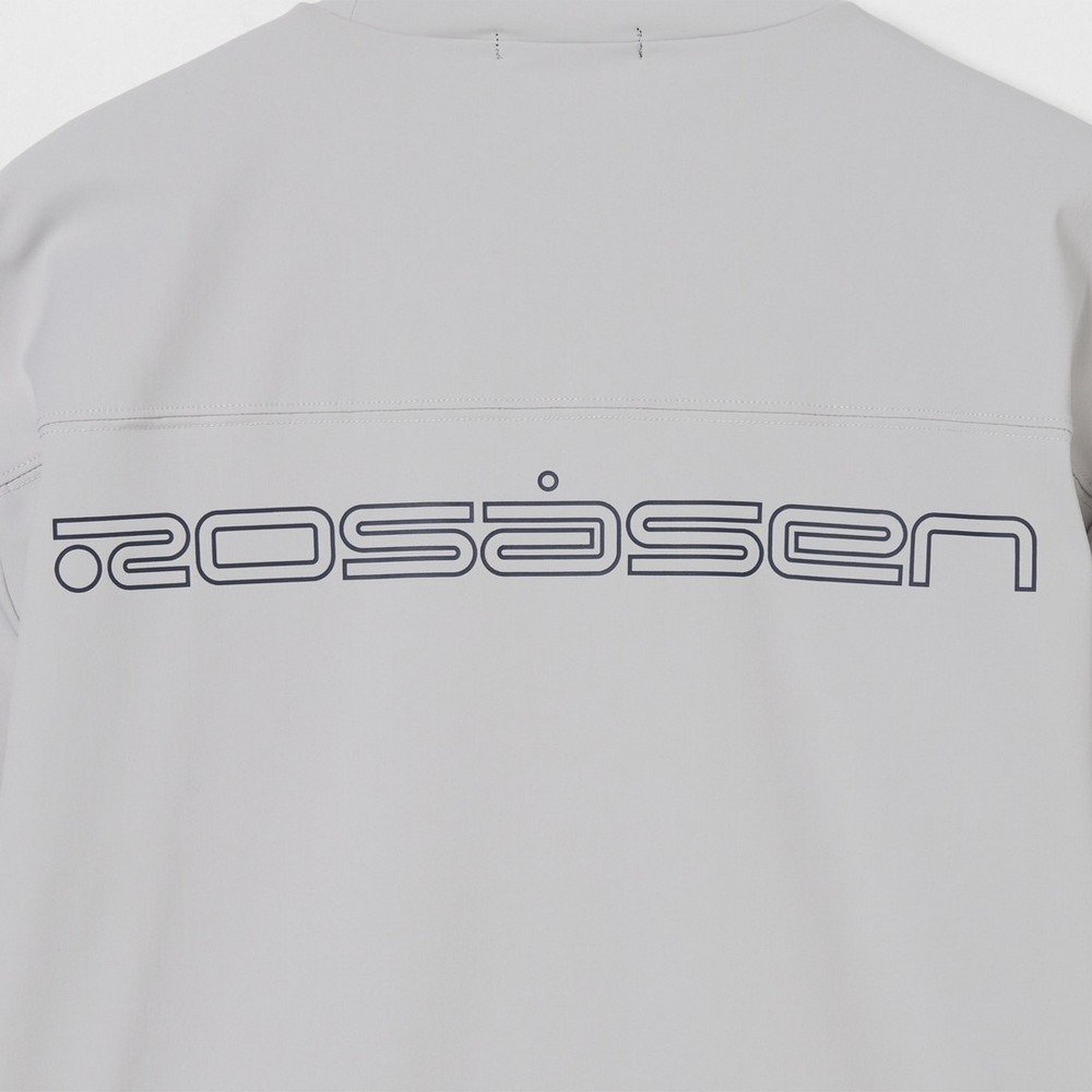 ロサーセン（ROSASEN）（メンズ）ゴルフウェア 接触冷感 超撥水 バックロゴ半袖モックネックシャツ 044-25243-26SS-011