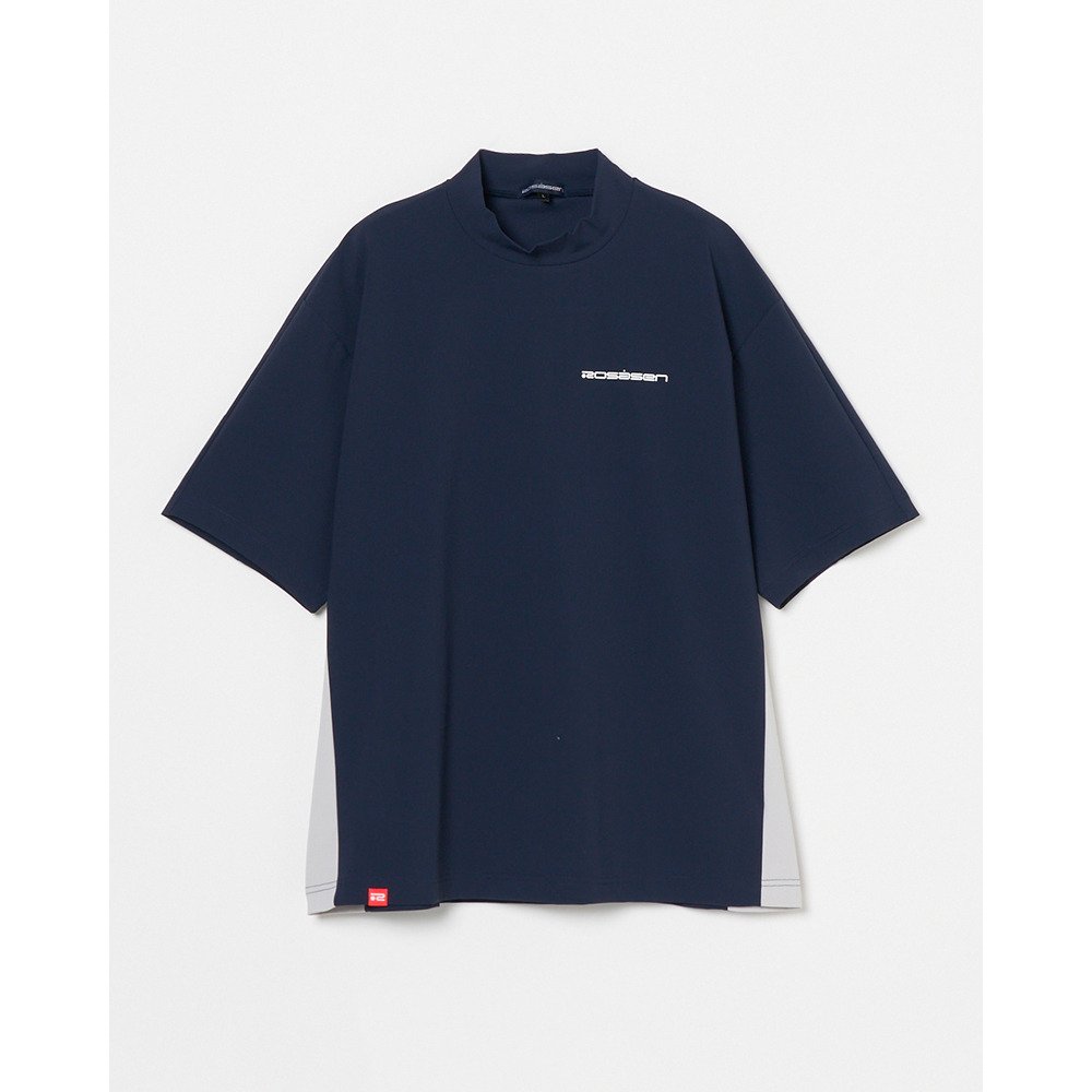 ROSASEN（ROSASEN）（メンズ）モックネック ゴルフ 半袖 超撥水バックロゴ半袖モックネック 044-25243-26SS-098