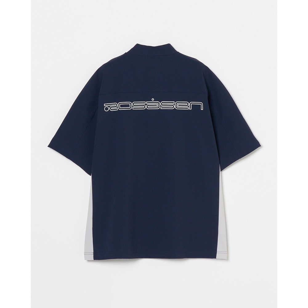 ROSASEN（ROSASEN）（メンズ）モックネック ゴルフ 半袖 超撥水バックロゴ半袖モックネック 044-25243-26SS-098