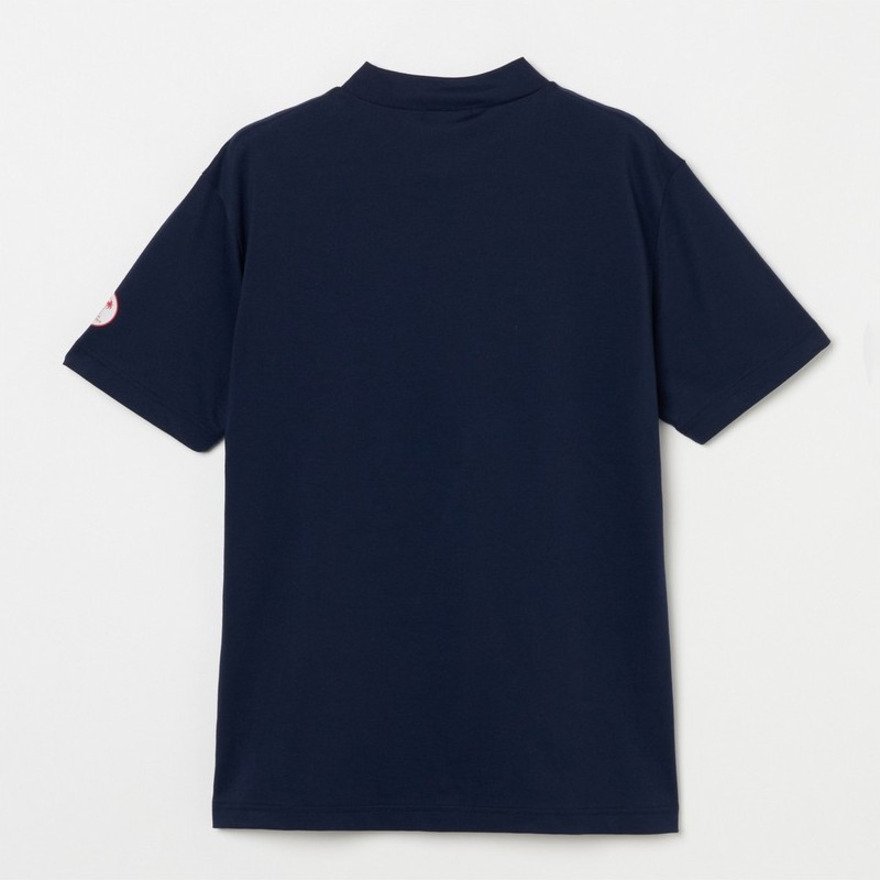 ロサーセン（ROSASEN）（メンズ）ゴルフウェア 吸水速乾 ベアカノコ 半袖モックネックシャツ 044-25343-26SS-098