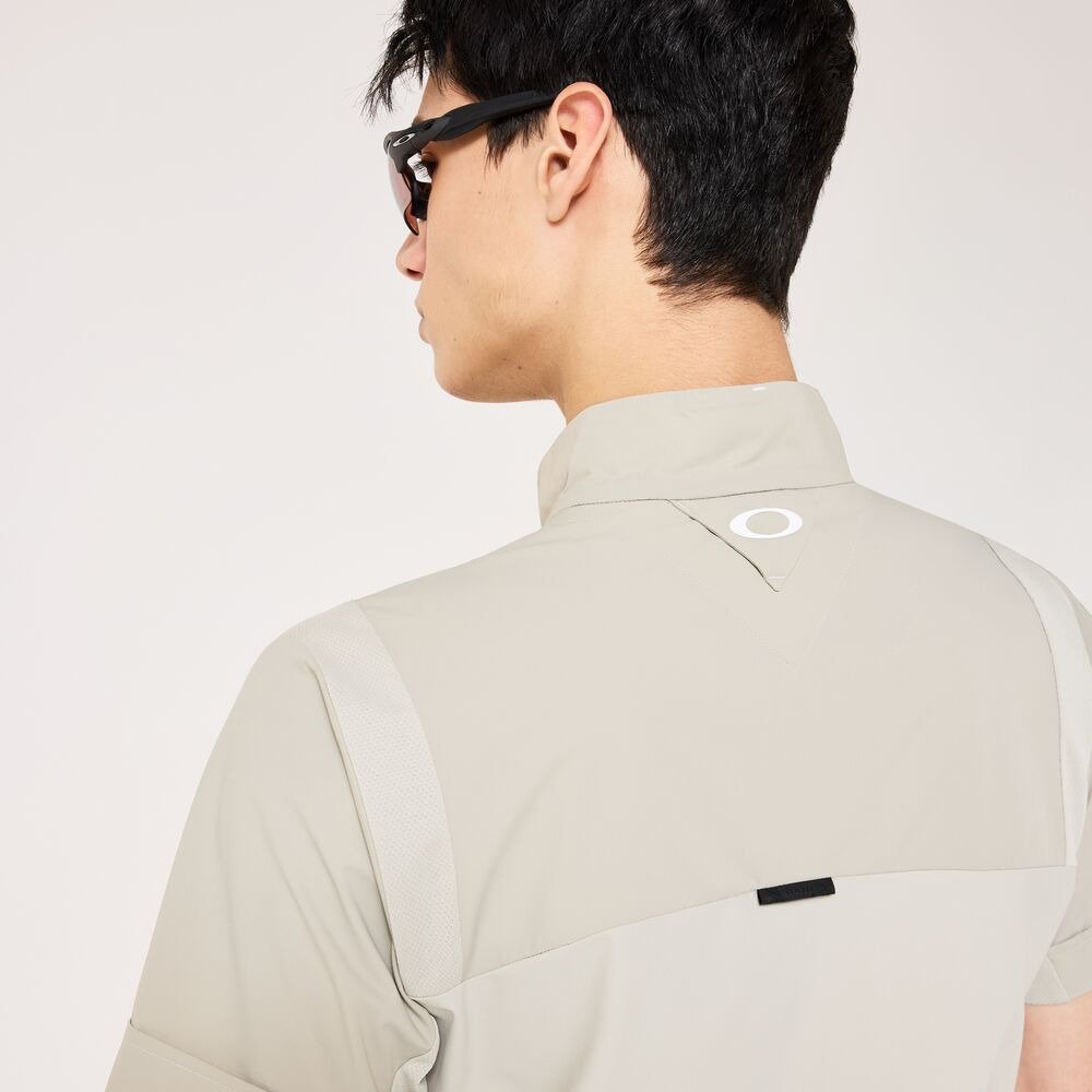 オークリー（OAKLEY）（メンズ）ゴルフウェア 吸汗速乾 冷感 SKULL COOL STRETCH HYBRID モックネック 半袖シャツ FOA408765-89C