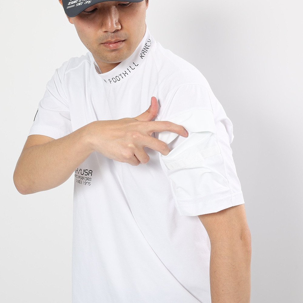 オークリー（OAKLEY）（メンズ）ゴルフウェア 吸汗速乾 モックネック 半袖 STALWART GORP シャツ FOA409158-100