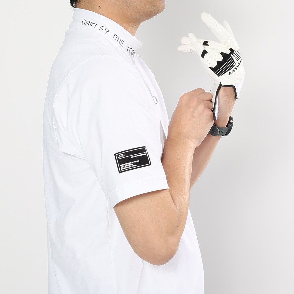 オークリー（OAKLEY）（メンズ）ゴルフウェア 吸汗速乾 モックネック 半袖 STALWART GORP シャツ FOA409158-100
