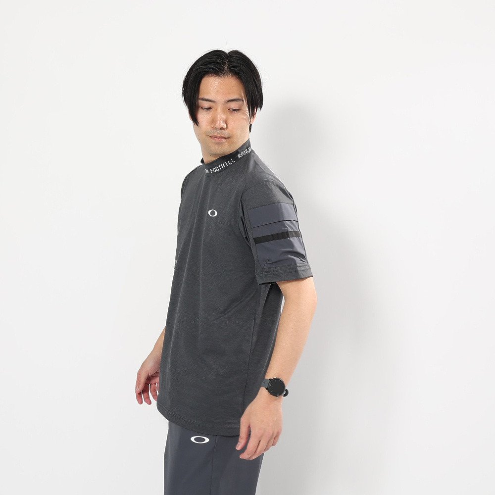 オークリー（OAKLEY）（メンズ）ゴルフウェア 吸汗速乾 モックネック 半袖  STALWART GORP シャツ FOA409158-2DE