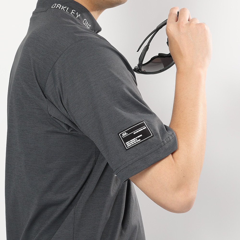 オークリー（OAKLEY）（メンズ）ゴルフウェア 吸汗速乾 モックネック 半袖  STALWART GORP シャツ FOA409158-2DE