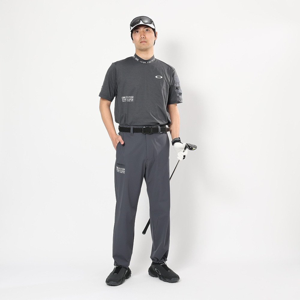 オークリー（OAKLEY）（メンズ）ゴルフウェア 吸汗速乾 モックネック 半袖  STALWART GORP シャツ FOA409158-2DE