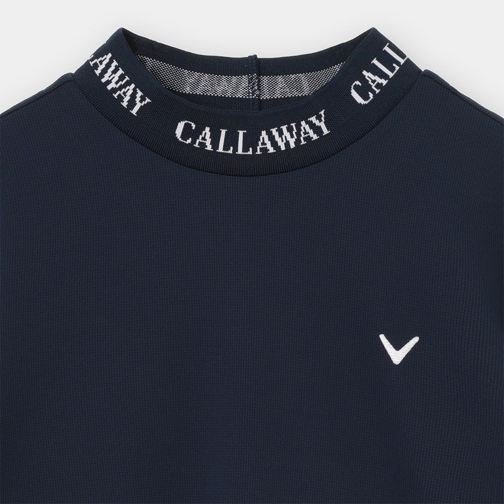 キャロウェイ（CALLAWAY）（メンズ）ゴルフウェア ミニワッフル ジャカード衿 半袖モックネックシャツ C26134105-1120
