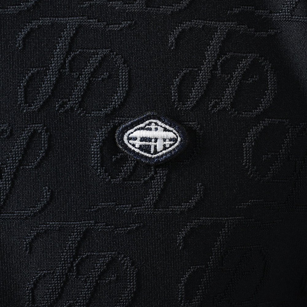フィドラ（FIDRA）（メンズ）ゴルフウェア 接触冷感 モックネック 半袖 ダブルロゴJQ シャツ FD5VTG10 NVY