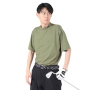 (メンズ)ゴルフウェア 半袖 吸汗速乾 モックネックシャツ FV5RTG20 KHK
