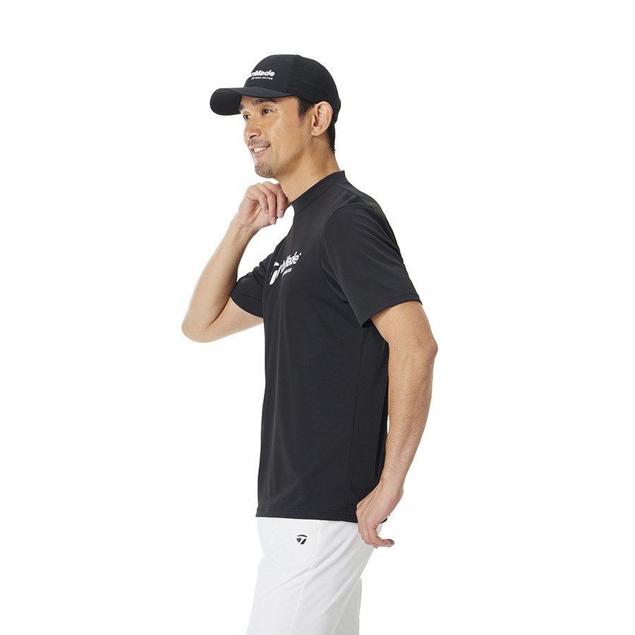 TaylorMade ブラック ゴルフシャツ L テーラーメイド（TAYLORMADE）（メンズ）ゴルフウェア 半袖 モック