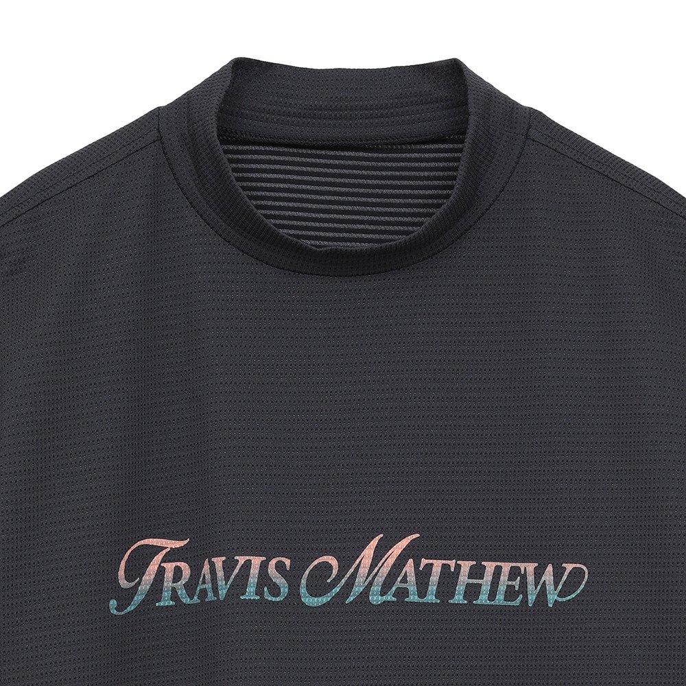 トラビスマシュー ゴルフ モックネック シャツ グレー Lサイズ ツアーロゴ トラヴィスマシュー（Travis Mathew）（メンズ、レディース）ゴルフ