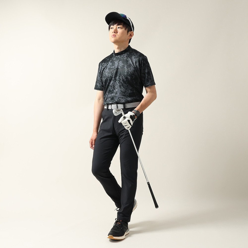 アンダーアーマー（UNDER ARMOUR）（メンズ）ゴルフウェア モックネック 半袖 ドライブ クール プロ カモ 6014601 001