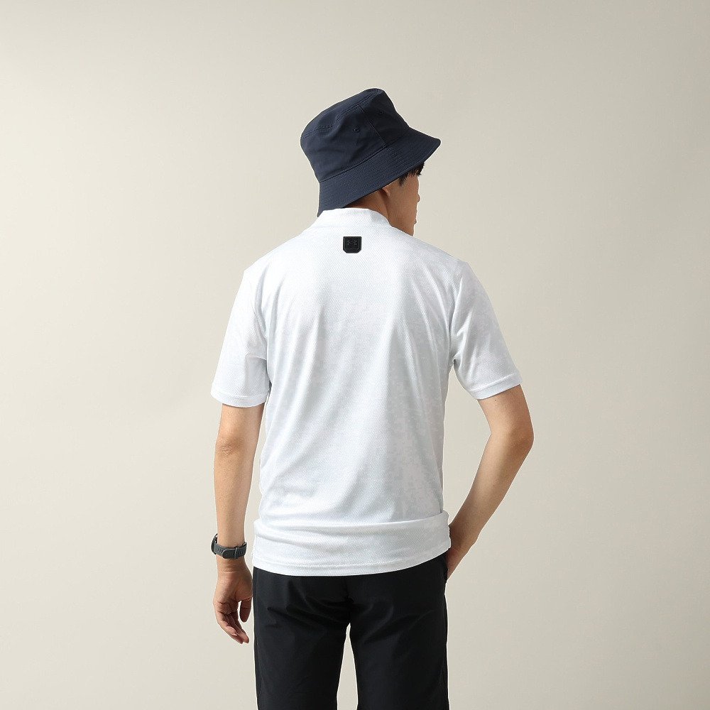 アンダーアーマー（UNDER ARMOUR）（メンズ）ゴルフウェア モックネック 半袖 ドライブ クール プロ カモ 6014601 100
