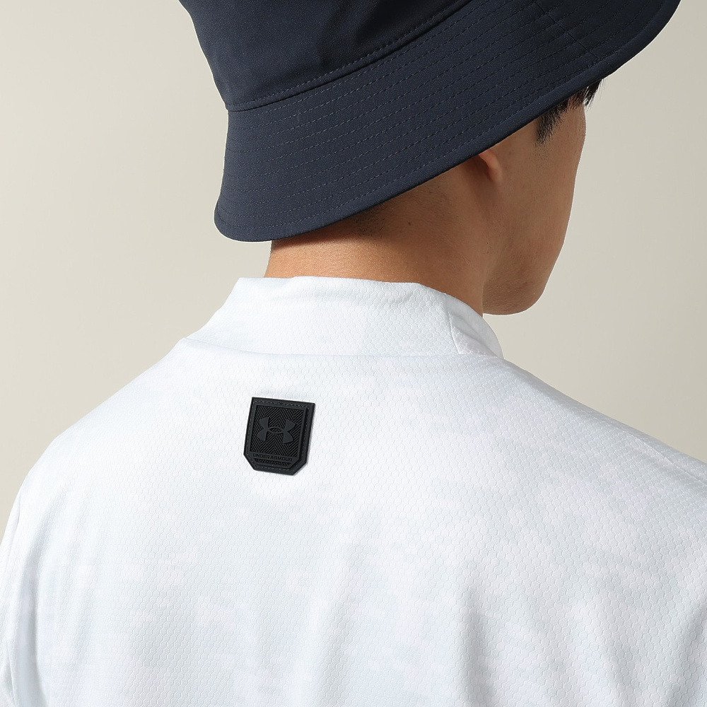 アンダーアーマー（UNDER ARMOUR）（メンズ）ゴルフウェア モックネック 半袖 ドライブ クール プロ カモ 6014601 100