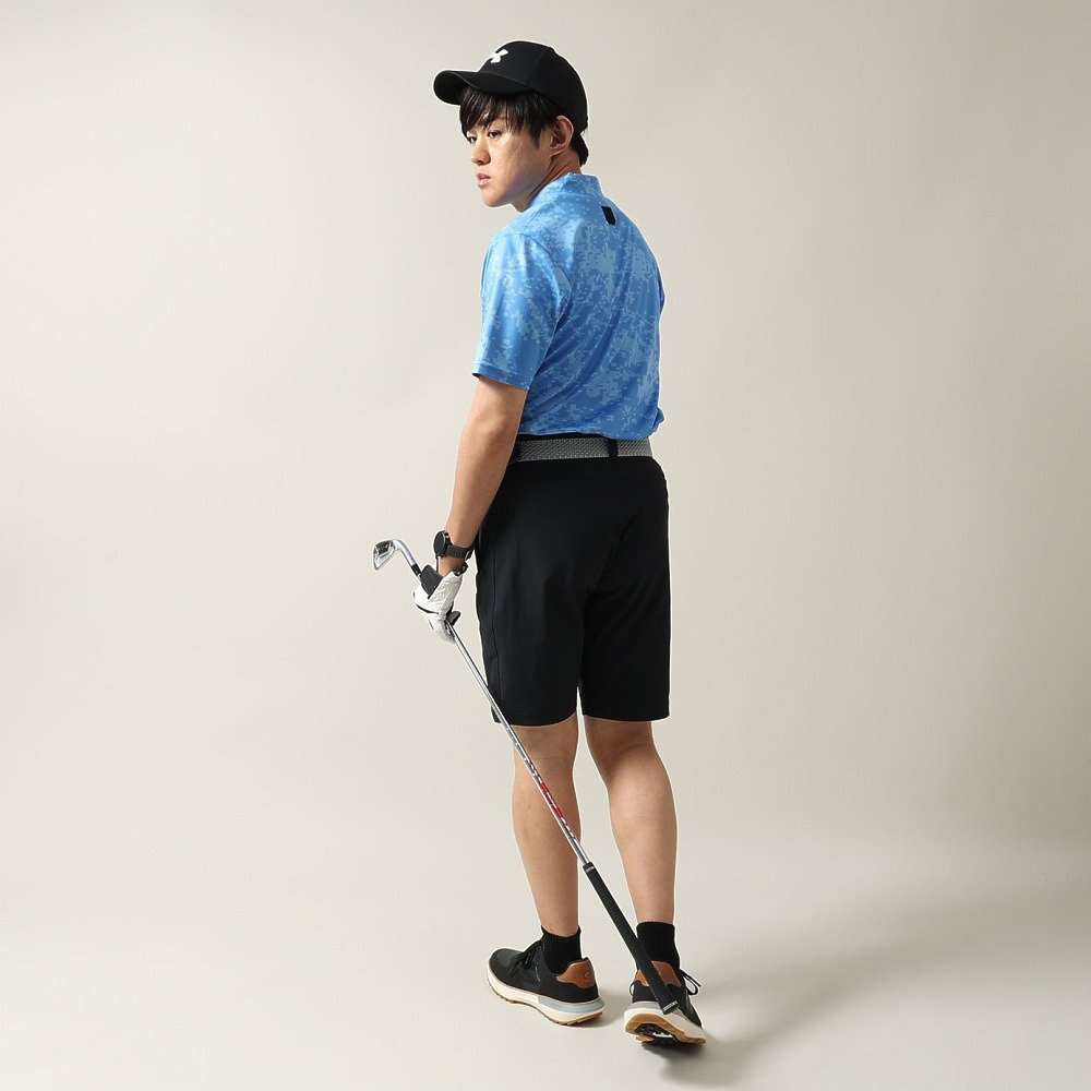 アンダーアーマー（UNDER ARMOUR）（メンズ）ゴルフウェア モックネック 半袖 ドライブ クール プロ カモ 6014601 452