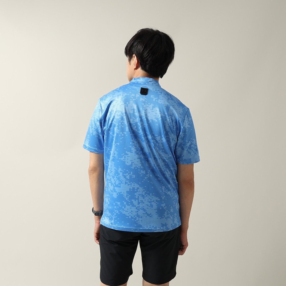 アンダーアーマー（UNDER ARMOUR）（メンズ）ゴルフウェア モックネック 半袖 ドライブ クール プロ カモ 6014601 452
