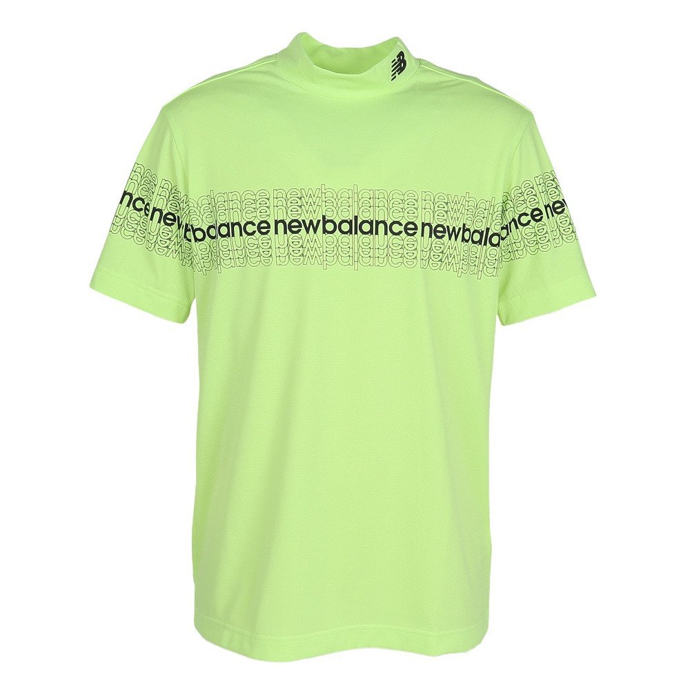 【定価2.1万】G/FORE 半袖 モックネック ゴルフシャツ ライムグリーン ニューバランス（new balance）（メンズ）ゴルフウェア メンズ モック