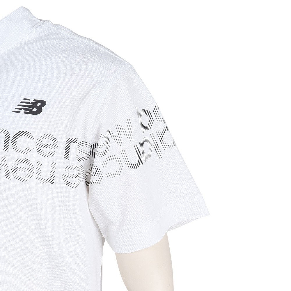 ニューバランス（new balance）（メンズ）ゴルフウェア 吸汗速乾 半袖 モックネックシャツ 012-6166007-030