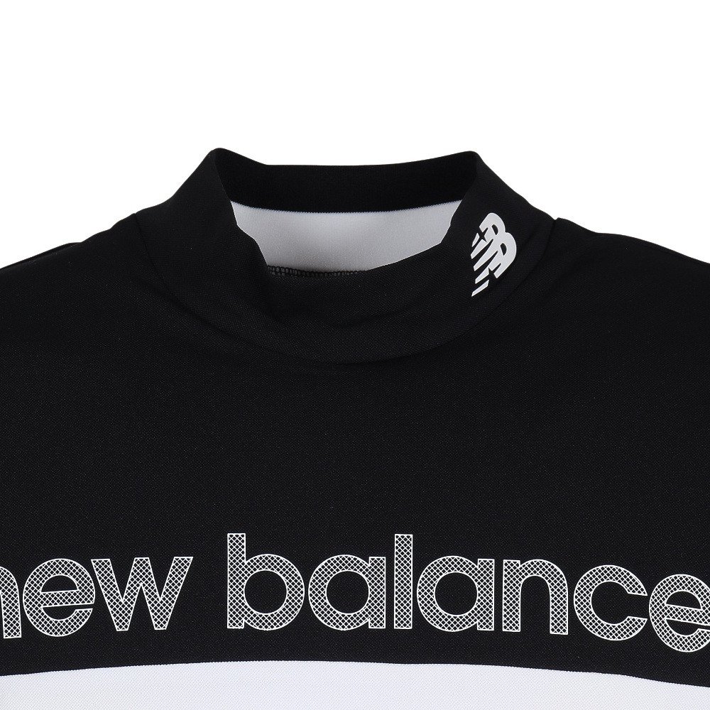 ニューバランス（new balance）（メンズ）ゴルフウェア 半袖 モックネックシャツ 012-6166008-010