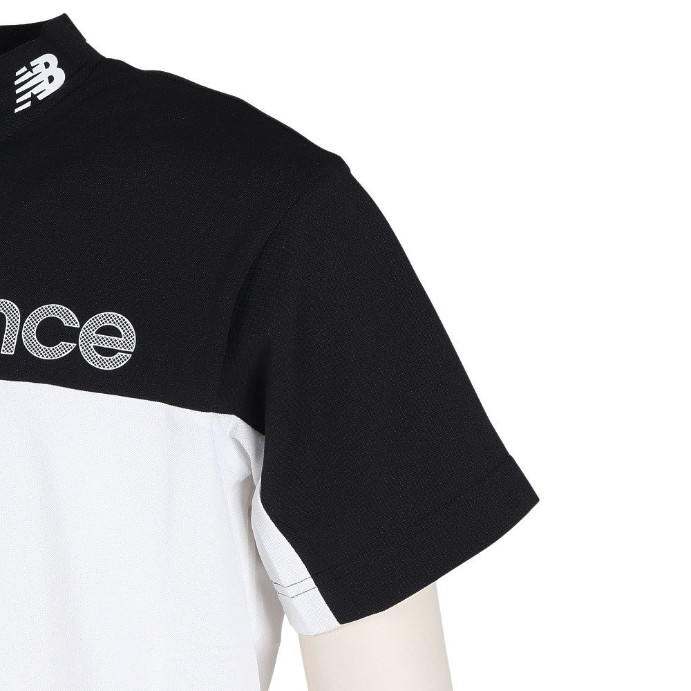 ニューバランス（new balance）（メンズ）ゴルフウェア 半袖 モックネックシャツ 012-6166008-010