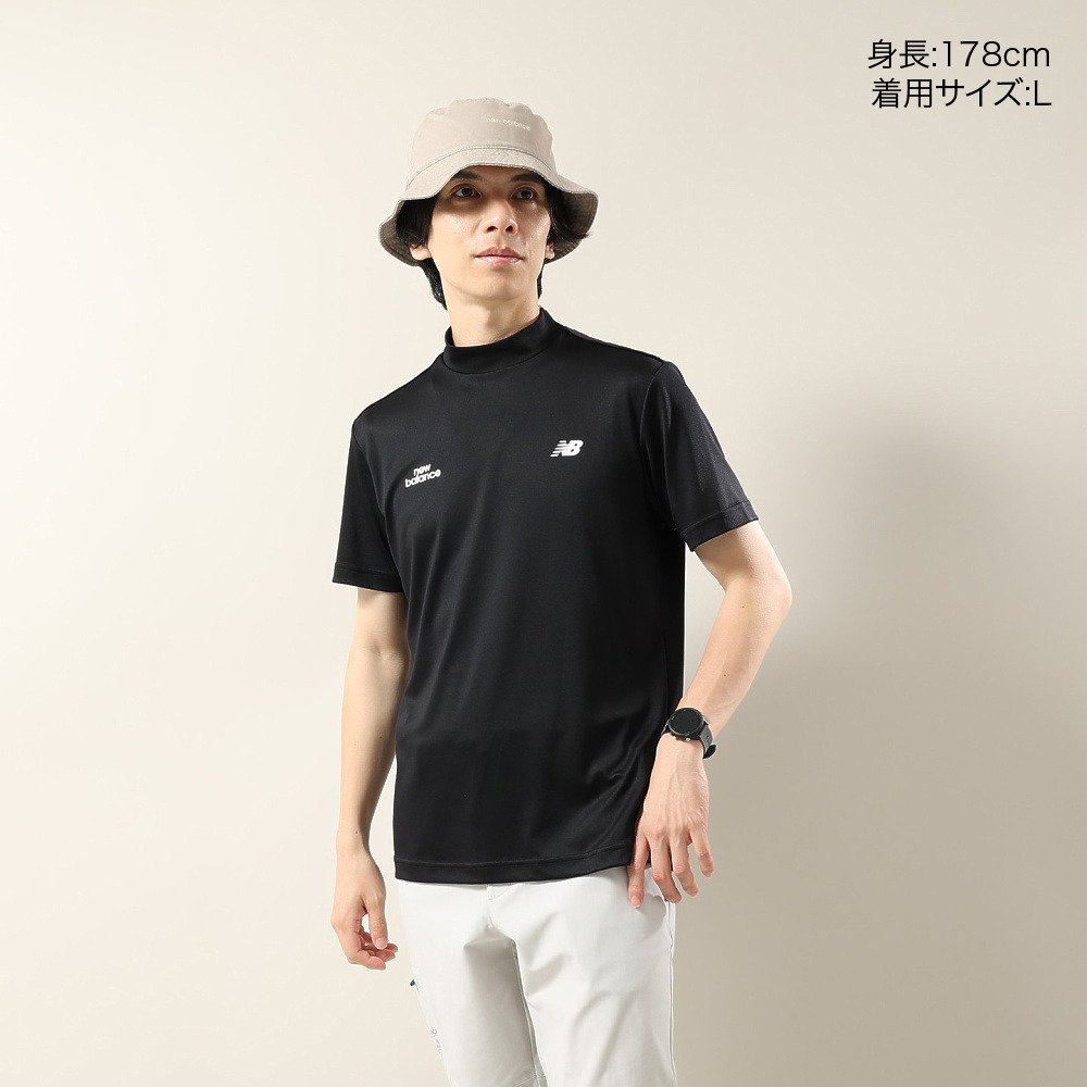 ニューバランス（new balance）（メンズ）ゴルフウェア 半袖 モックネック シャツ 012-6166015-010