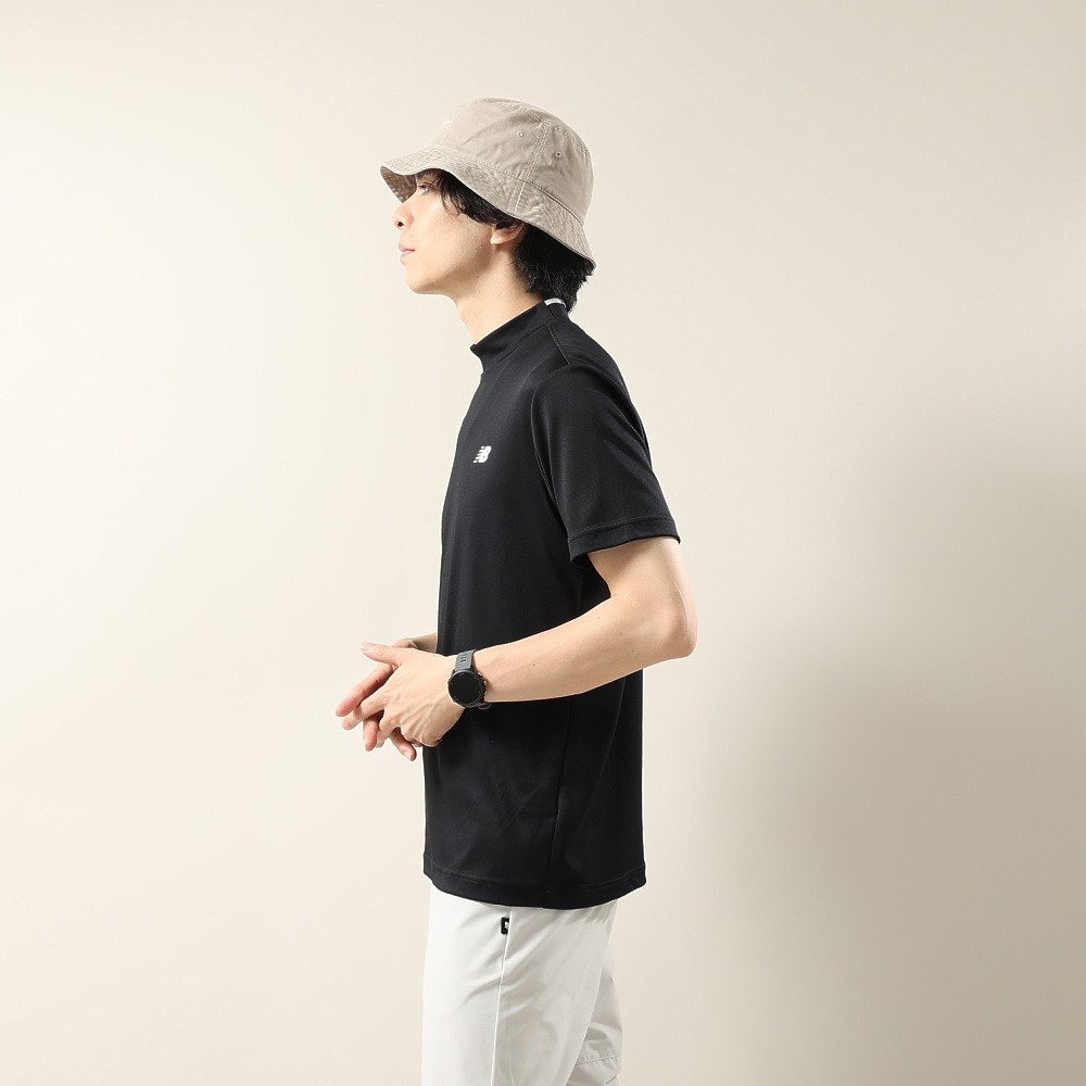 ニューバランス（new balance）（メンズ）ゴルフウェア 半袖 モックネック シャツ 012-6166015-010