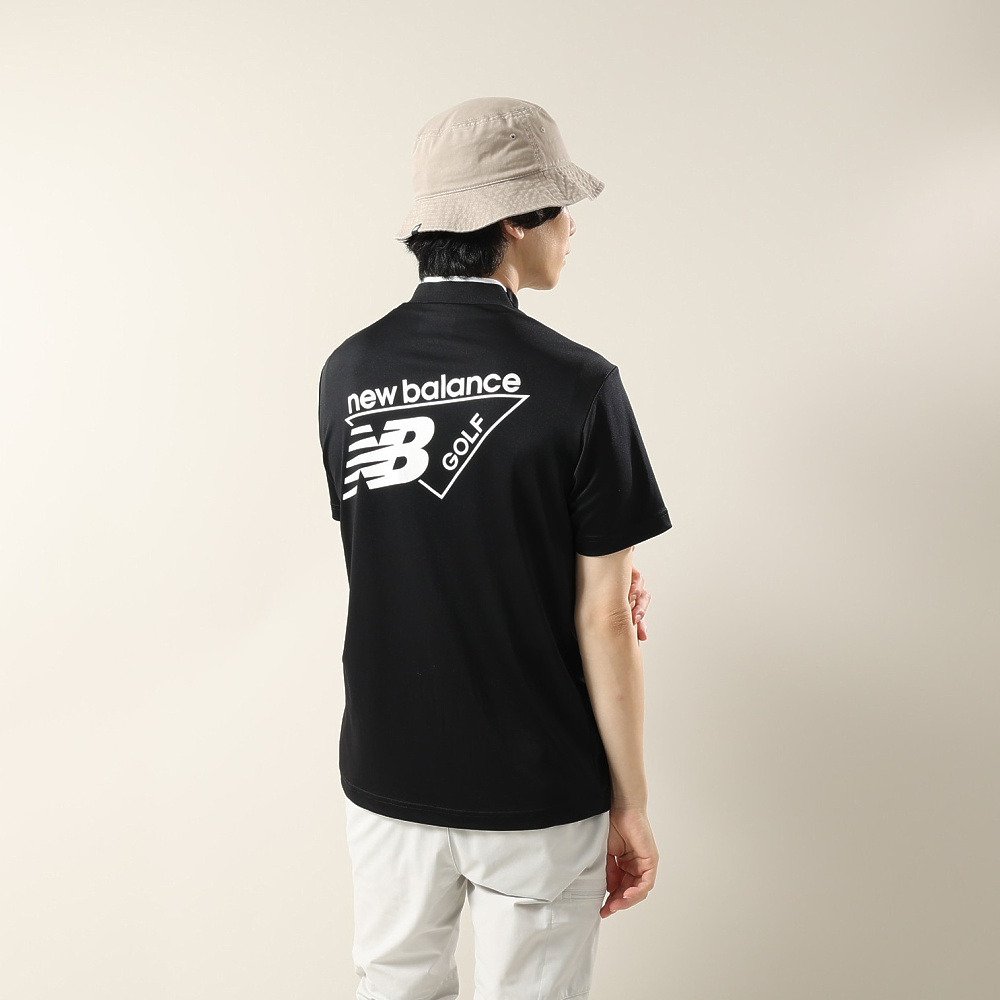 ニューバランス（new balance）（メンズ）ゴルフウェア 半袖 モックネック シャツ 012-6166015-010