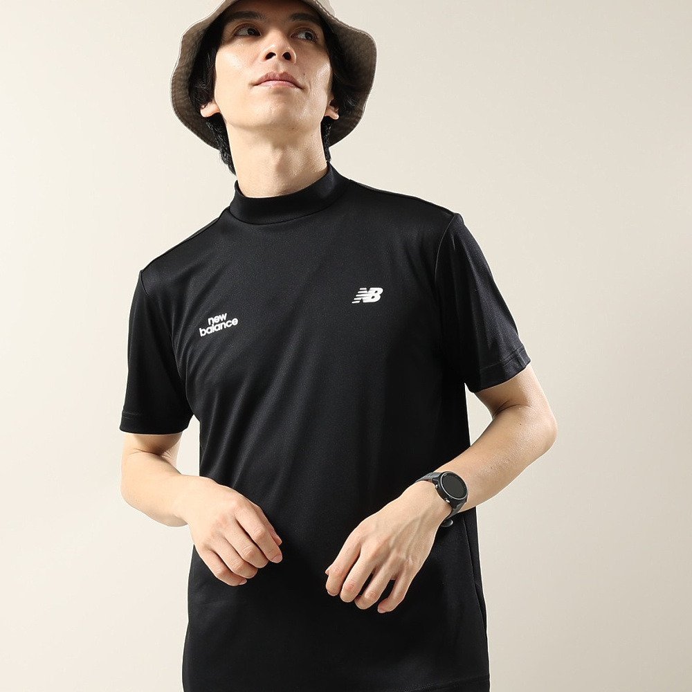 ニューバランス（new balance）（メンズ）ゴルフウェア 半袖 モックネック シャツ 012-6166015-010