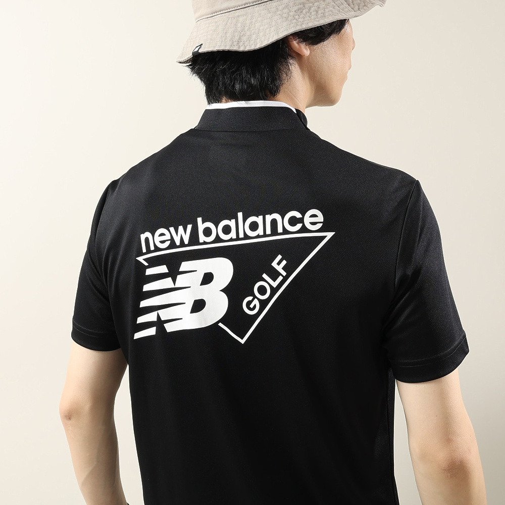 ニューバランス（new balance）（メンズ）ゴルフウェア 半袖 モックネック シャツ 012-6166015-010