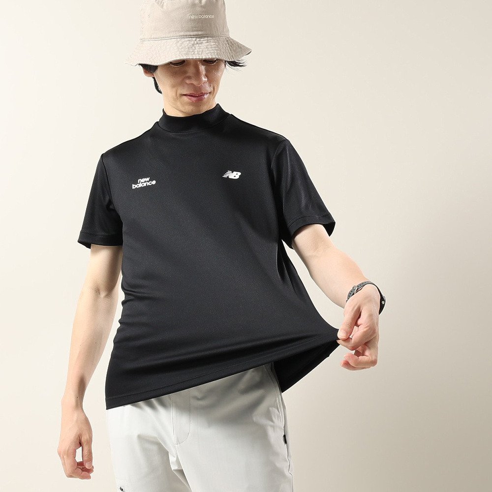 ニューバランス（new balance）（メンズ）ゴルフウェア 半袖 モックネック シャツ 012-6166015-010