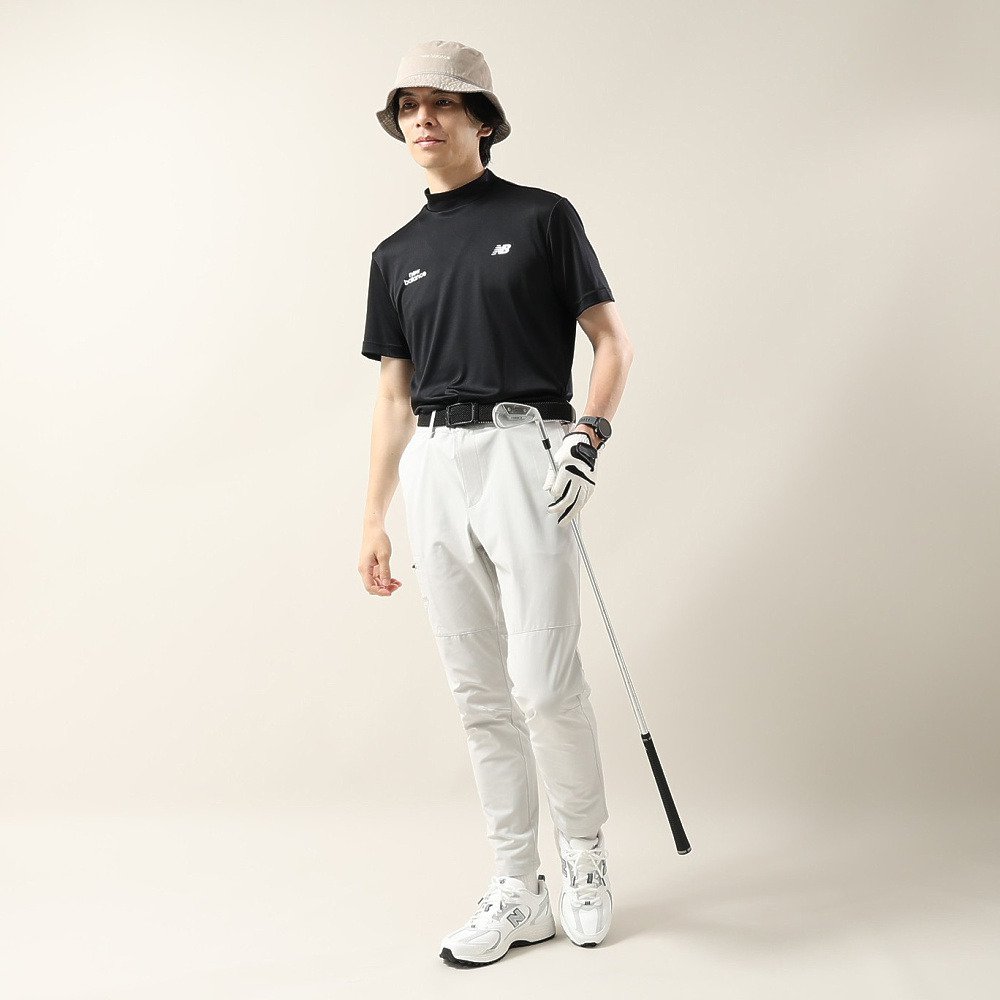ニューバランス（new balance）（メンズ）ゴルフウェア 半袖 モックネック シャツ 012-6166015-010