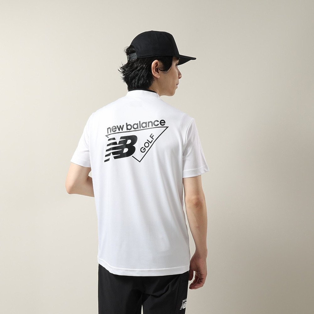 ニューバランス（new balance）（メンズ）ゴルフウェア 半袖 モックネック シャツ 012-6166015-030