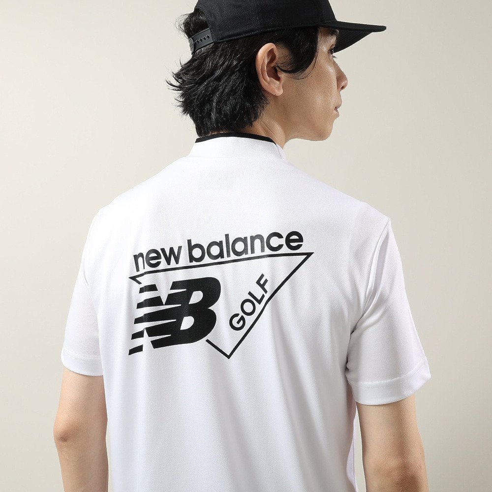 ニューバランス（new balance）（メンズ）ゴルフウェア 半袖 モックネック シャツ 012-6166015-030