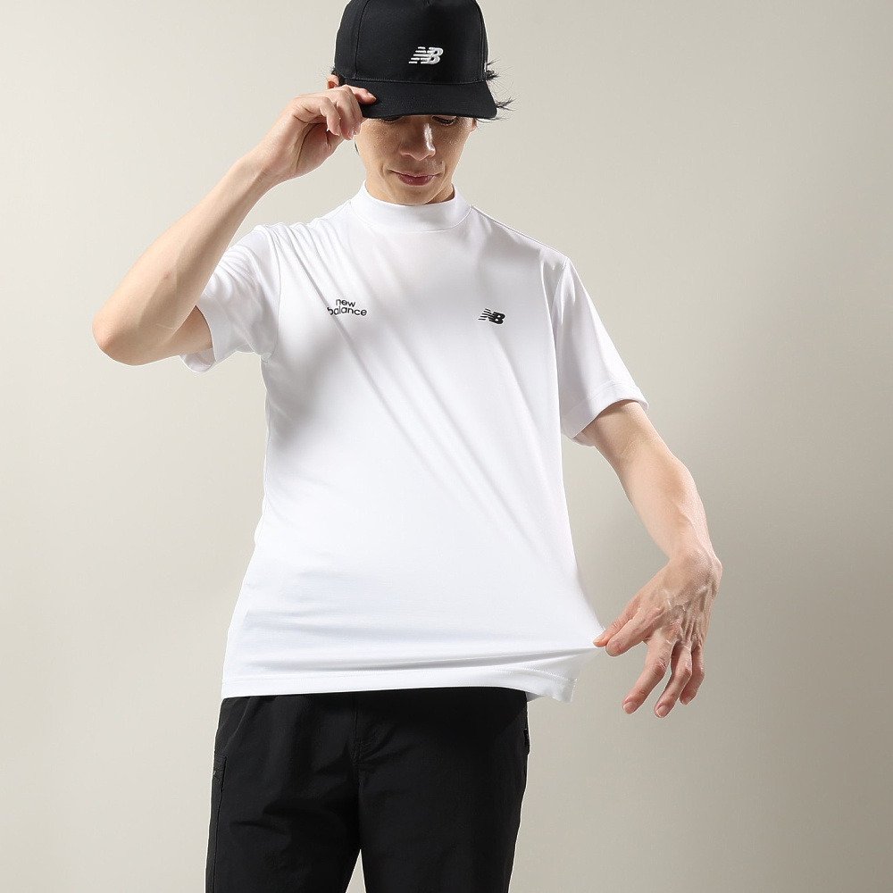 ニューバランス（new balance）（メンズ）ゴルフウェア 半袖 モックネック シャツ 012-6166015-030