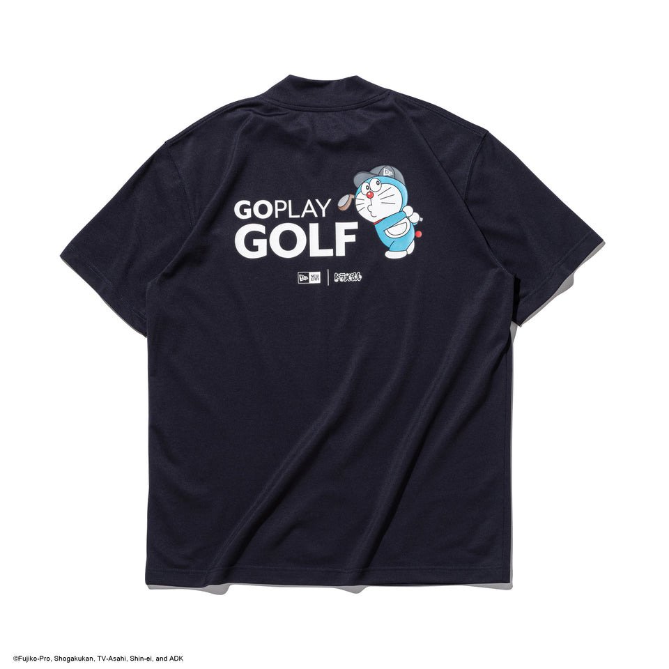 ニューエラ（NEW ERA）（メンズ、レディース）ゴルフウェア モックネック 鹿の子 ミッドネック Tシャツ ドラえもん 半袖Tシャツ 14935373