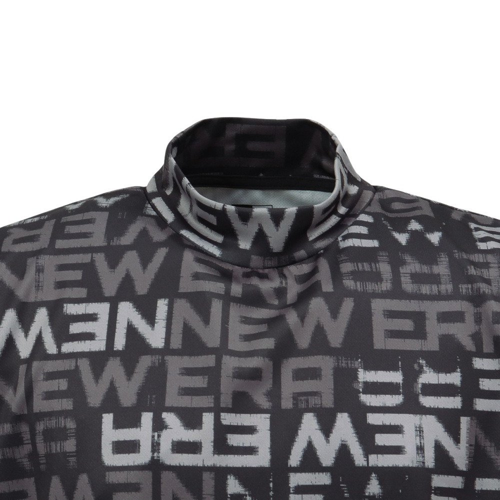 ニューエラ（NEW ERA）（メンズ）ゴルフウェア 吸汗速乾 モックネック MDNK STNCL 半袖Tシャツ BK 15124823