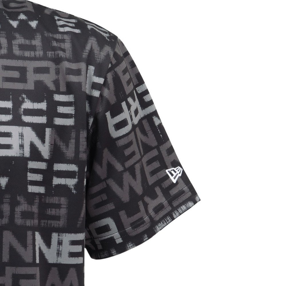 ニューエラ（NEW ERA）（メンズ）ゴルフウェア 吸汗速乾 モックネック MDNK STNCL 半袖Tシャツ BK 15124823