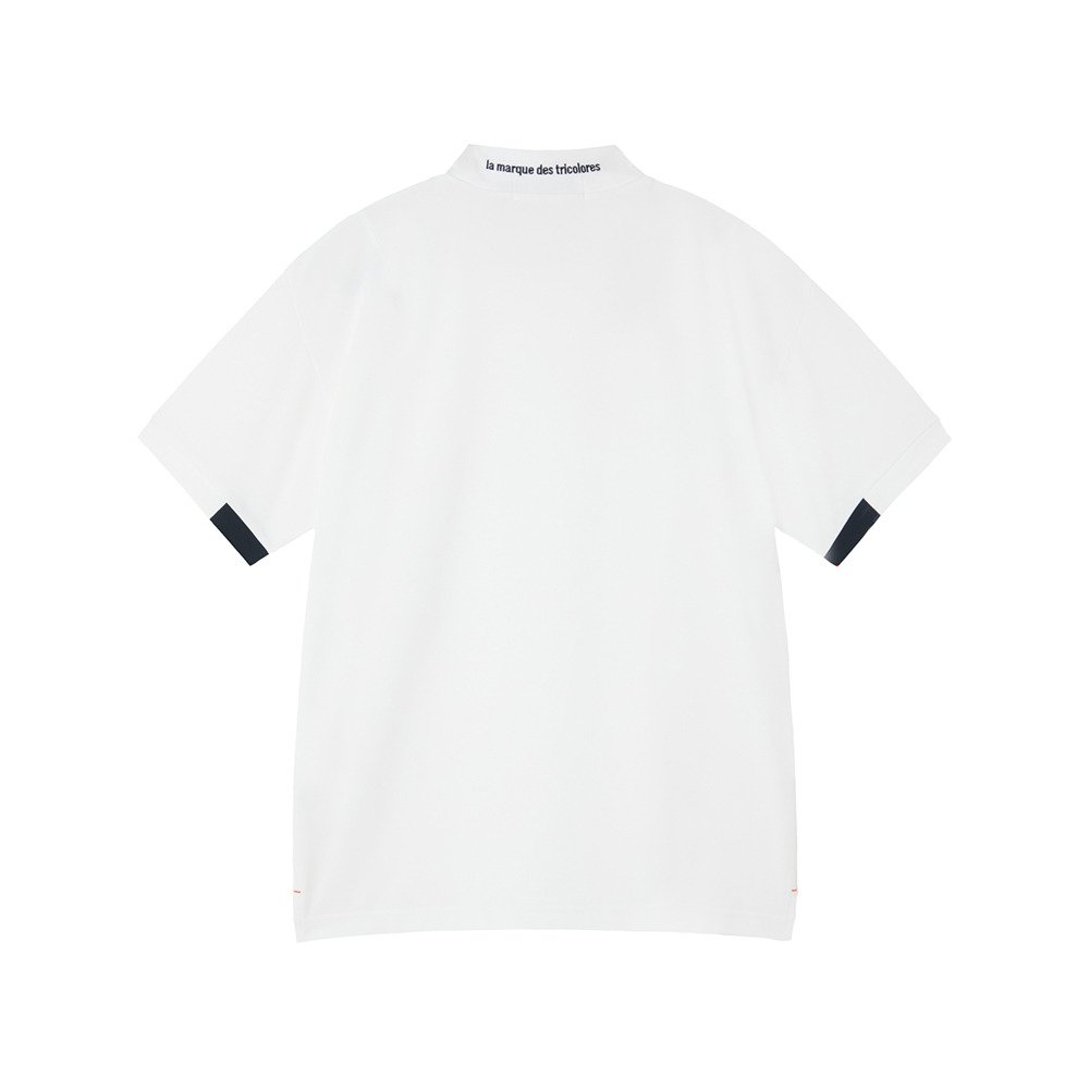 ルコックスポルティフ（lecoqsportif）（メンズ）モックネック ゴルフ 半袖モックネックシャツ LG6SHS51M WH00