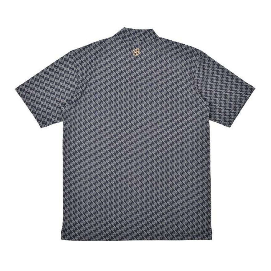 【新品】レザレクション　ゴルフ　半袖　モックネック　黒　メンズLサイズ レザレクション（Resurrection）（メンズ、レディース）ゴルフ 半袖 GM