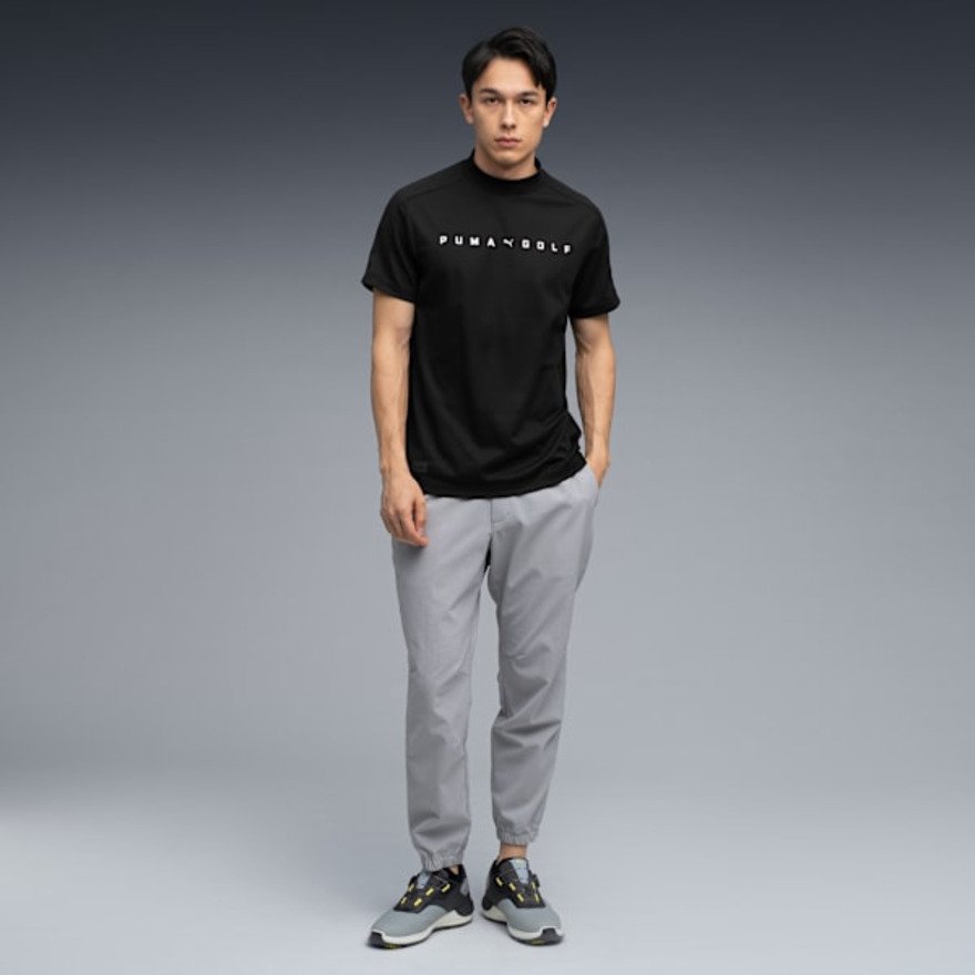 プーマ（PUMA）（メンズ）ゴルフウェア 吸水速乾 ロゴ 半袖 モック