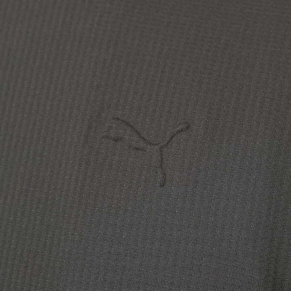 プーマ（PUMA）（メンズ）ゴルフウェア 吸汗速乾 接触冷感 グラフィック 半袖 モックネックシャツ 638996-01