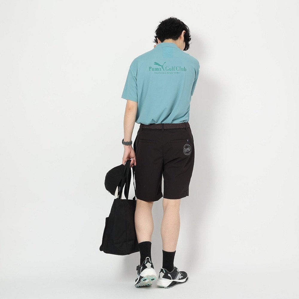 プーマ（PUMA）（メンズ）ゴルフウェア 吸汗速乾 接触冷感 グラフィック 半袖 モックネックシャツ 638996-02